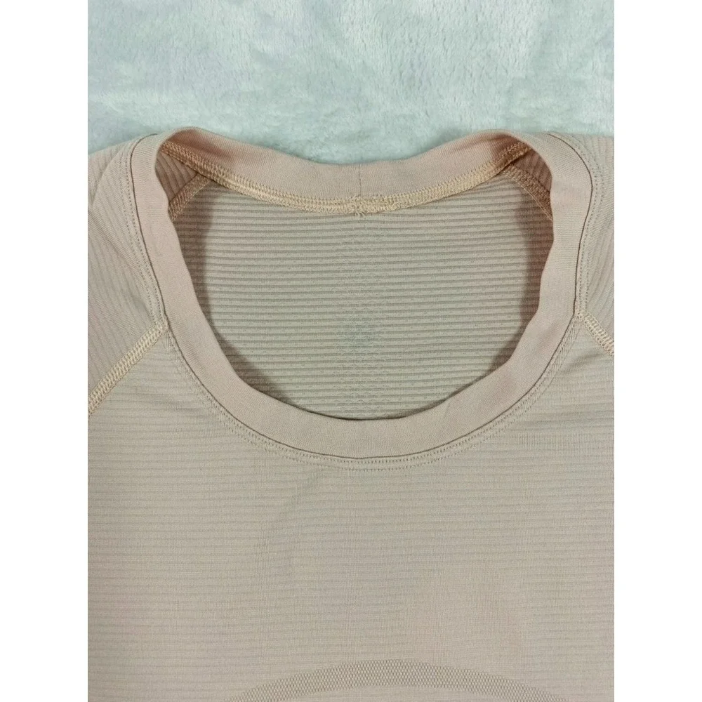 Lululemon Swiftly Tech Short Sleeve Shirt 2.0 Women Sz 8-10 Pink Short Sleeve